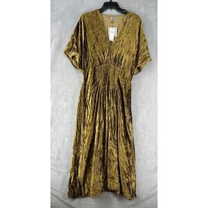 Anthropologie Bl Nk The Tatiana Kaftan: Velvet Edition One Size